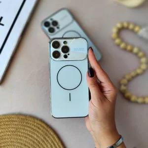 قاب Auto Focus طرح مگ سیف براق گوشی آیفون 13 پرومکس